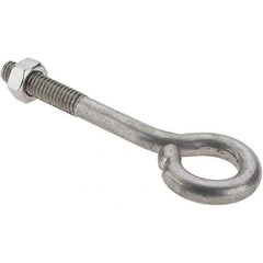 Value Collection - 5/16-18, Stainless Steel Wire Turned Open Eye Bolt - 1-1/4" Thread Length, 5/8" ID, 2-1/2" Shank Length - Americas Industrial Supply