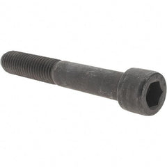 Value Collection - 5/8-11 UNC Hex Socket Drive, Socket Cap Screw - Alloy Steel, Black Oxide Finish, Partially Threaded, 4-1/4" Length Under Head - Americas Industrial Supply