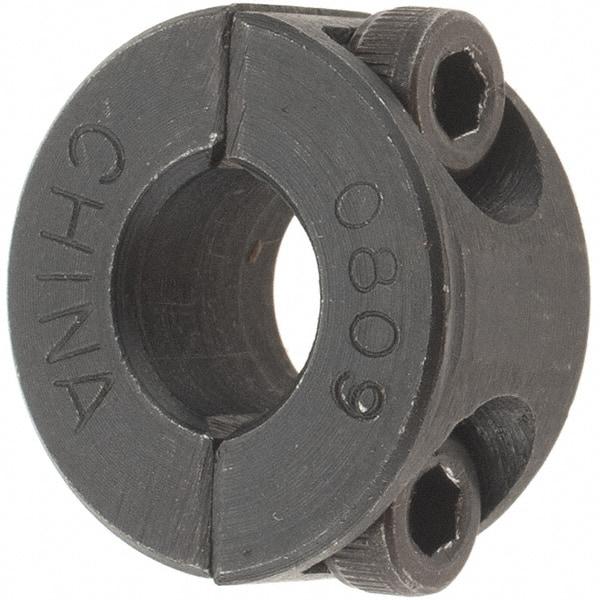 Value Collection - 8mm Bore, Steel, Two Piece Shaft Collar - 1" Outside Diam - Americas Industrial Supply