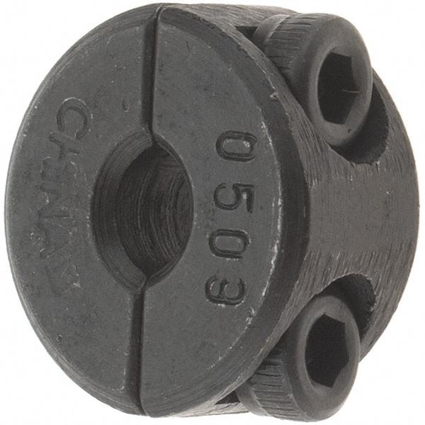 Value Collection - 5mm Bore, Steel, Two Piece Shaft Collar - 11/16" Outside Diam - Americas Industrial Supply