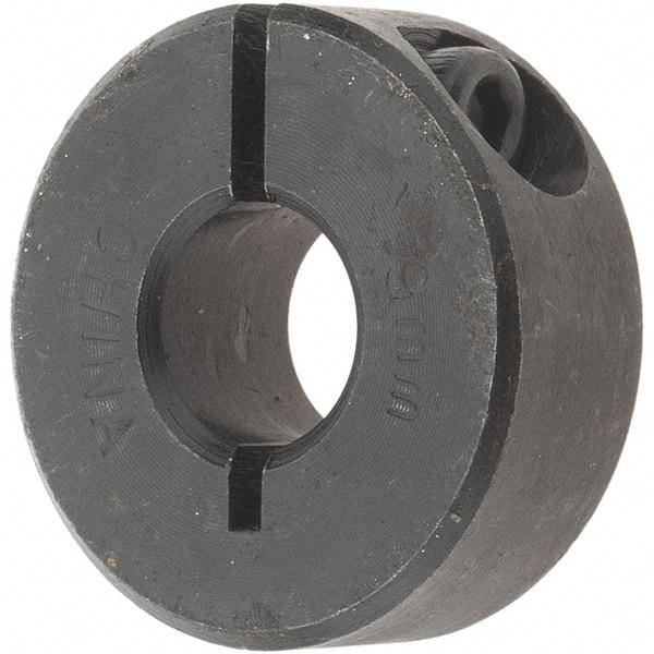 Value Collection - 9mm Bore, Steel, One Piece Clamp Collar - 1" Outside Diam - Americas Industrial Supply