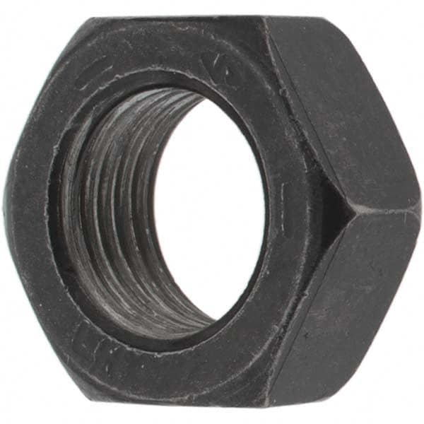 Value Collection - 1/2-20 UNF Steel Left Hand Hex Jam Nut - 3/4" Across Flats, 5/16" High, Zinc Clear Finish - Americas Industrial Supply