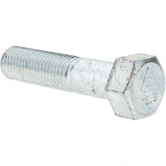 Value Collection - M16x2.00mm Metric Coarse, 70mm Length Under Head Hex Head Cap Screw - Partially Threaded, Grade 8.8 Steel, Zinc-Plated Finish, 24mm Hex - Americas Industrial Supply