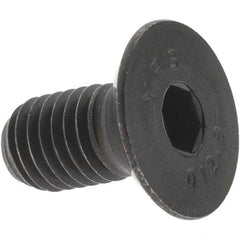 Value Collection - M10x1.50 Metric Coarse Hex Socket Drive, 90° Flat Screw - Grade 12.9 Alloy Steel, Black Oxide Finish, Fully Threaded, 20mm OAL - Americas Industrial Supply