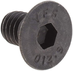 Value Collection - M6x1.00 Metric Coarse Hex Socket Drive, 90° Flat Screw - Grade 12.9 Alloy Steel, Black Oxide Finish, Fully Threaded, 10mm OAL - Americas Industrial Supply