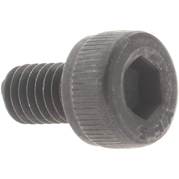 Value Collection - M3x0.50 Metric Coarse Hex Socket Drive, Socket Cap Screw - Grade 12.9 Alloy Steel, Black Oxide Finish, Fully Threaded, 5mm Length Under Head - Americas Industrial Supply