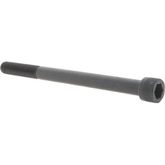 Value Collection - 3/8-16 UNC Hex Socket Drive, Socket Cap Screw - Alloy Steel, Black Oxide Finish, Fully Threaded, 5" Length Under Head - Americas Industrial Supply
