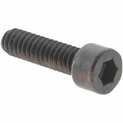 Value Collection - #3-48 UNC Hex Socket Drive, Socket Cap Screw - Alloy Steel, Black Oxide Finish, Fully Threaded, 3/8" Length Under Head - Americas Industrial Supply