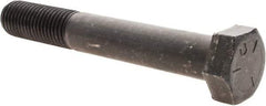 Value Collection - 7/8-9 UNC, 6" Length Under Head Hex Head Cap Screw - Partially Threaded, Grade 5 Steel, Uncoated, 1-5/16" Hex - Americas Industrial Supply