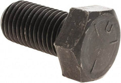 Value Collection - 1-8 UNC, 2" Length Under Head Hex Head Cap Screw - Fully Threaded, Grade 5 Steel, Uncoated, 1-1/2" Hex - Americas Industrial Supply