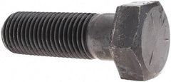 Value Collection - 1-1/4 - 7 UNC, 4" Length Under Head Hex Head Cap Screw - Partially Threaded, Grade 5 Steel, Uncoated, 1-7/8" Hex - Americas Industrial Supply