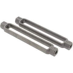 Value Collection - 2,200 Lb Load Limit, 1/2" Thread Diam, 6" Take Up, Steel Turnbuckle Body Turnbuckle - 7-1/2" Body Length, 3/4" Neck Length - Americas Industrial Supply