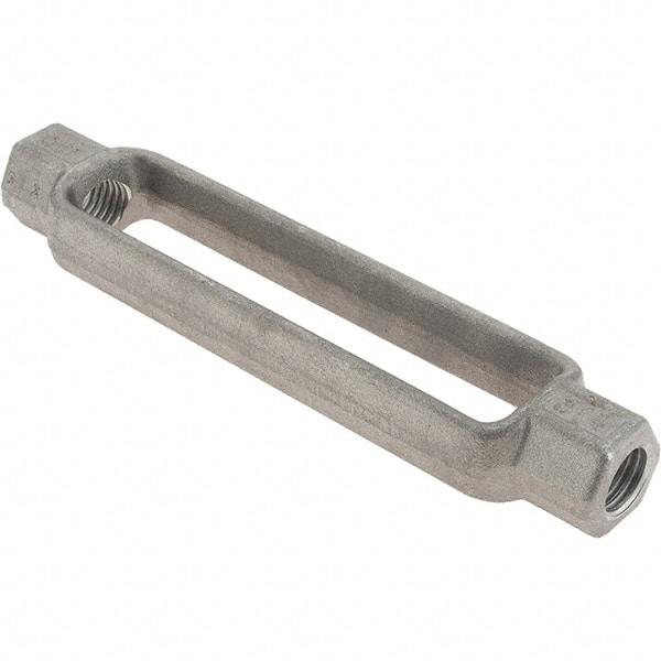 Value Collection - 5,200 Lb Load Limit, 3/4" Thread Diam, 6" Take Up, Steel Turnbuckle Body Turnbuckle - 8-1/4" Body Length, 1-1/8" Neck Length - Americas Industrial Supply