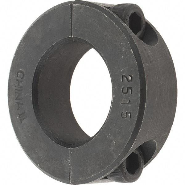 Value Collection - 25mm Bore, Steel, Two Piece Shaft Collar - 1-7/8" Outside Diam - Americas Industrial Supply