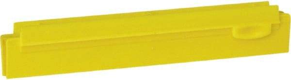 Vikan - 10" Rubber Blade Squeegee Refill - Double Edge, Yellow, Plastic Holder - Americas Industrial Supply