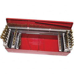 DORMER - 1/16 to 1/2", 118° Point, TiN Finish, High Speed Steel Jobber Length Drill Bit Set - Americas Industrial Supply