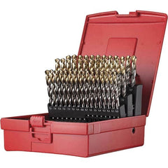 DORMER - 6 to 10mm, 118° Point, TiN Finish, High Speed Steel Jobber Length Drill Bit Set - Americas Industrial Supply