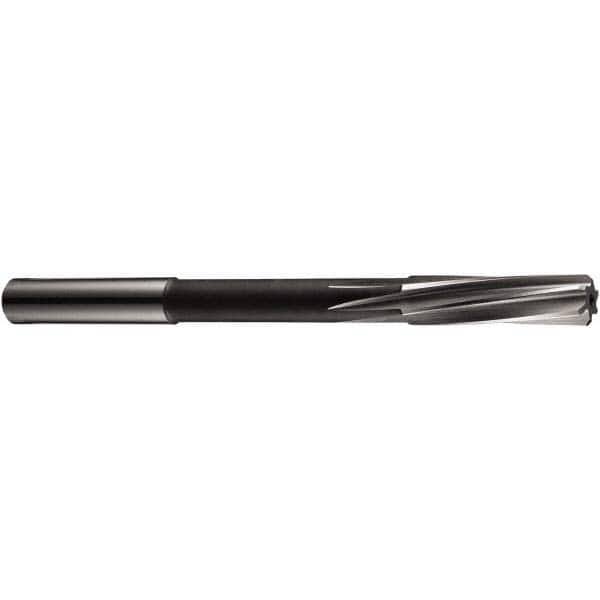 Chucking Reamer: 0.3191″ Dia, 4.6098″ OAL, 1.3002″ Flute Length, Straight Shank, Cobalt Steel 6 Flute, RH