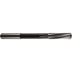 Chucking Reamer: 0.2797″ Dia, 4.2946″ OAL, 1.2214″ Flute Length, Straight Shank, Cobalt Steel 6 Flute, RH