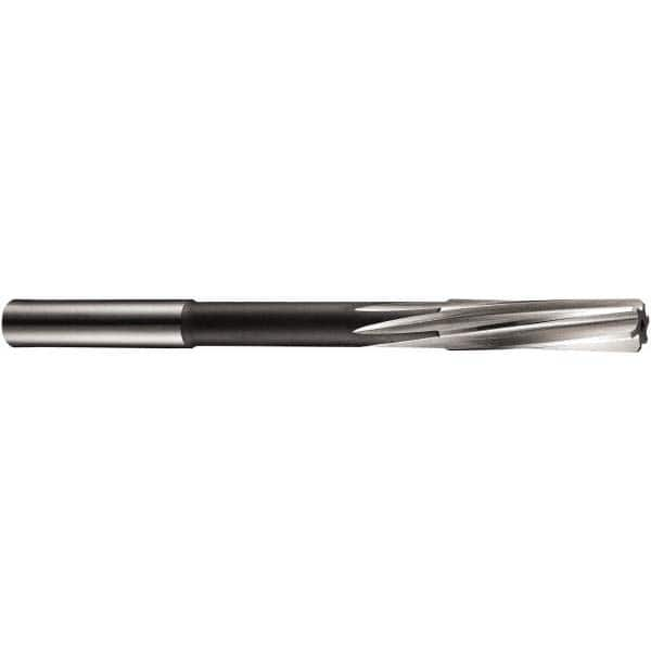 Chucking Reamer: 0.1781″ Dia, 3.152″ OAL, 0.8274″ Flute Length, Straight Shank, Cobalt Steel 6 Flute, RH