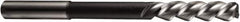 DORMER - 15mm Cobalt 3 Flute Chucking Reamer - Spiral Flute, 12.5mm Straight Shank, 50mm Flute Length, 162mm OAL - Americas Industrial Supply