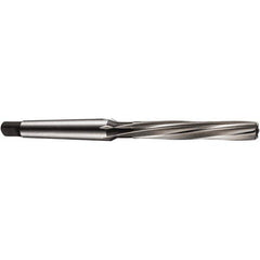 Chucking Reamer: 0.4334″ Dia, 5.9494″ OAL, 2.7974″ Flute Length, Morse Taper Shank, High Speed Steel 6 Flute, RH