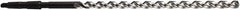 DORMER - 26mm, 3MT 130° Point High Speed Steel Taper Shank Drill Bit - Bright/Oxide Finish, 365mm Flute Length, 555mm OAL, Parabolic Flute, Series A952 - Americas Industrial Supply