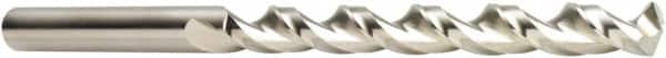 DORMER - 19/32", 130° Point, Spiral Flute, Cobalt Taper Length Drill Bit - Bright Finish, 124mm Flute Length, 222mm OAL, Series A940 - Americas Industrial Supply
