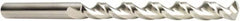 DORMER - 19/32", 130° Point, Spiral Flute, Cobalt Taper Length Drill Bit - Bright Finish, 124mm Flute Length, 222mm OAL, Series A940 - Americas Industrial Supply