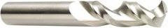 DORMER - 0.3661" 130° Spiral Flute Cobalt Screw Machine Drill Bit - Bright Finish, Right Hand Cut, 40mm Flute Length, 84mm OAL, Special Type Point, Straight Shank - Americas Industrial Supply