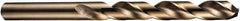 DORMER - 5/32" 135° Cobalt Jobber Drill - Bright Finish, Right Hand Cut, Spiral Flute, Straight Shank, 75mm OAL - Americas Industrial Supply