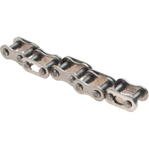 Value Collection - ANSI 25, Roller Chain Connecting Link - For Use with Stainless Steel Single Strand Chain - Americas Industrial Supply