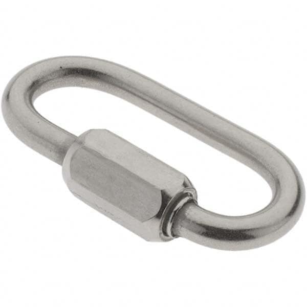 Value Collection - Stainless Steel Quick Link - 1/8" Diameter, 200 Lb Load Limit - Americas Industrial Supply