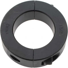 Value Collection - 1-5/8" Bore, Steel, Two Piece Shaft Collar - 2-5/8" Outside Diam, 11/16" Wide - Americas Industrial Supply