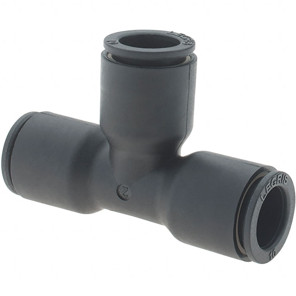 Parker - 10mm Outside Diam, Nylon Push-to-Connect Tube Union Tee - 290 Max psi - Americas Industrial Supply