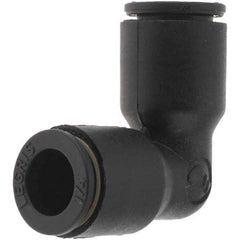 Parker - 1/4" Outside Diam, 1/4 Thread, Push-to-Connect Union Elbow - Americas Industrial Supply