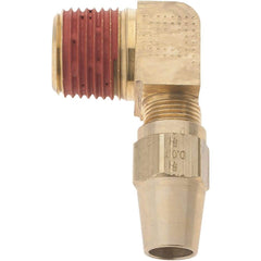 Parker - 3/8" OD, Brass Male Elbow - 400 Max Working psi, - Americas Industrial Supply