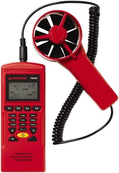 Amprobe - 0.4 to 32 m/Sec Air Anemometer - 158°F Max - Americas Industrial Supply