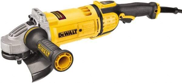 DeWALT - 7" Wheel Diam, 8,500 RPM, Corded Angle & Disc Grinder - 5/8-11 Spindle, 115 Volts, 15 Amps, Rear Exhaust - Americas Industrial Supply