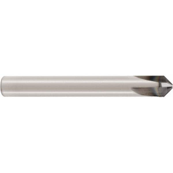 Seco - 4mm Diam 3 Flute Single End Solid Carbide Chamfer Mill - Americas Industrial Supply