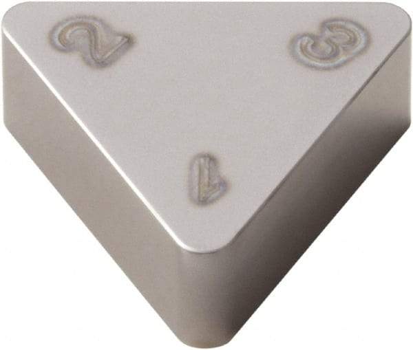 Seco - TPGN222 S Grade CBN010 PCBN Turning Insert - 60° Triangle, 1/4" Inscr Circle, 1/8" Thick, 1/32" Corner Radius - Americas Industrial Supply