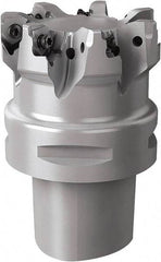 Seco - 66mm Cut Diam, 7.5mm Max Depth of Cut, 60mm OAL, Indexable Square Shoulder End Mill - C6 Modular Connection, 90° Lead Angle, Series Square 6 - Americas Industrial Supply