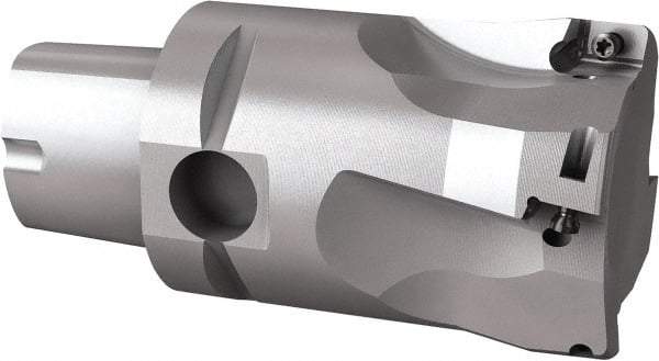 Seco - 44mm Cut Diam, 9mm Max Depth of Cut, 60mm OAL, Indexable Square Shoulder End Mill - Multiple Insert Styles, C4 Modular Connection, 90° Lead Angle, Through Coolant, Series Turbo 10 - Americas Industrial Supply
