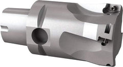 Seco - 44mm Cut Diam, 9mm Max Depth of Cut, 60mm OAL, Indexable Square Shoulder End Mill - Multiple Insert Styles, C4 Modular Connection, 90° Lead Angle, Through Coolant, Series Turbo 10 - Americas Industrial Supply