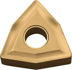 Kyocera - WNMG433 Grade CA530 Carbide Turning Insert - TiCN/Al2O3/TiN Finish, 80° Trigon, 1/2" Inscr Circle, 3/16" Thick, 3/64" Corner Radius - Americas Industrial Supply