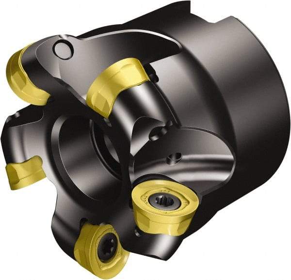 Sandvik Coromant - 42mm Cut Diam, 5mm Max Depth, 5 Inserts, 600-1045 Insert Style, Indexable Copy Face Mill - 600..Qxx Cutter Style, 22,200 Max RPM, 40mm High, Through Coolant - Americas Industrial Supply