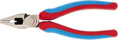 Channellock - 6" OAL, 1-3/16" Jaw Length x 13/16" Jaw Width, Combination Pliers - Crosshatch Jaw, Comfort Grip Handles - Americas Industrial Supply