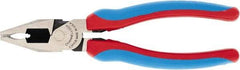 Channellock - 7" OAL, 1-1/2" Jaw Length x 1" Jaw Width, Combination Pliers - Crosshatch Jaw, Comfort Grip Handles - Americas Industrial Supply