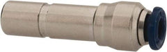 Value Collection - 3/8" Outside Diam, Nickel Plated Brass Push-to-Connect Straight Reducer - 250 Max psi, Tube to Stem Connection, Buna O-Ring - Americas Industrial Supply