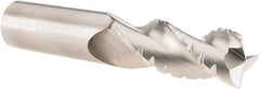 SGS - 3/4" Diam, 1-5/8" LOC, 3 Flute Solid Carbide 0.03" Corner Radius Roughing End Mill - TiB2 Finish, 4" OAL, 3/4" Shank Diam, Single End, Centercutting, 38° Helix - Americas Industrial Supply